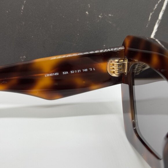 NEW LOEWE LW40145I 52A WOMEN SUNGLASSES HAVANA CAT EYE LOEWE EYEWEAR - Picture 9 of 11